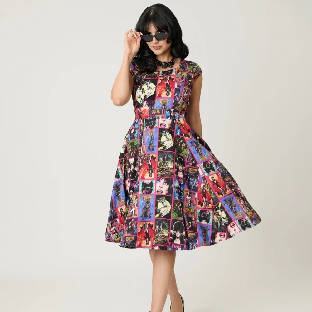 Unique Vintage Elvira X Magnolia Place Swing Dress